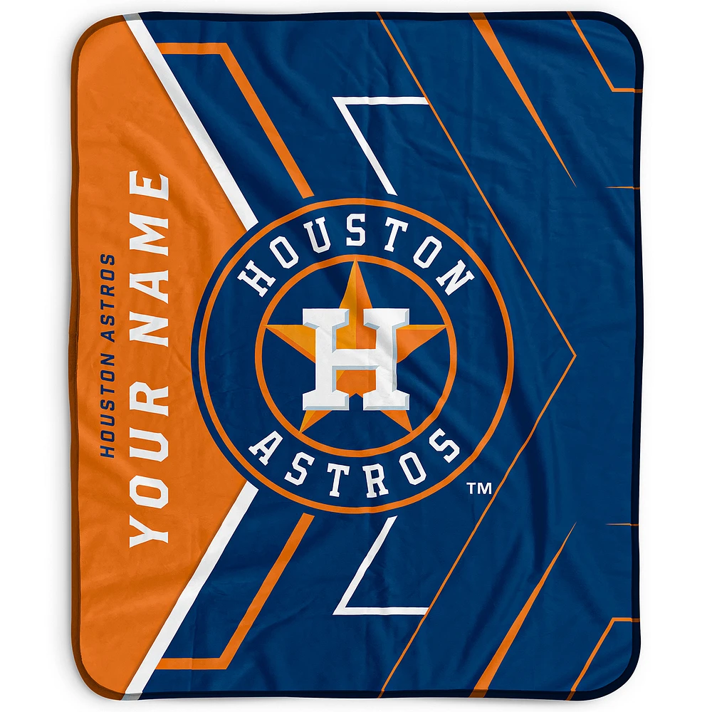 Pegasus Houston Astros 50" x 60" Arrow Personalized Fleece Blanket