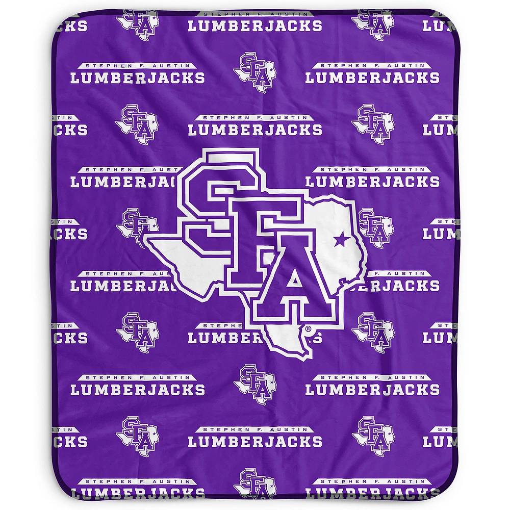 Pegasus Stephen F Austin Lumberjacks 50" x 60" Repeat Wordmark Fleece Blanket