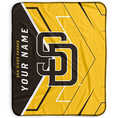 Pegasus San Diego Padres 50" x 60" Arrow Personalized Fleece Blanket
