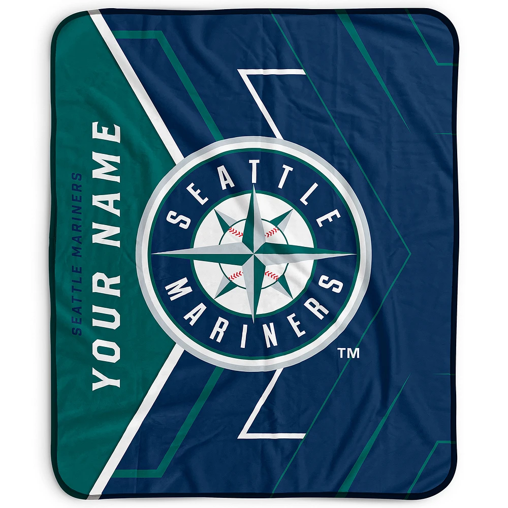 Pegasus Seattle Mariners 50" x 60" Arrow Personalized Fleece Blanket