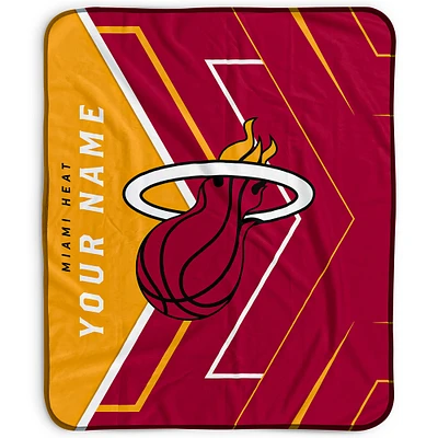 Pegasus Miami Heat 50" x 60" Arrow Personalized Fleece Blanket