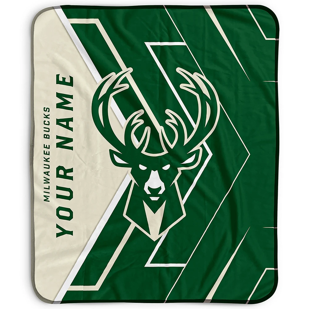 Pegasus Milwaukee Bucks 50" x 60" Arrow Personalized Fleece Blanket