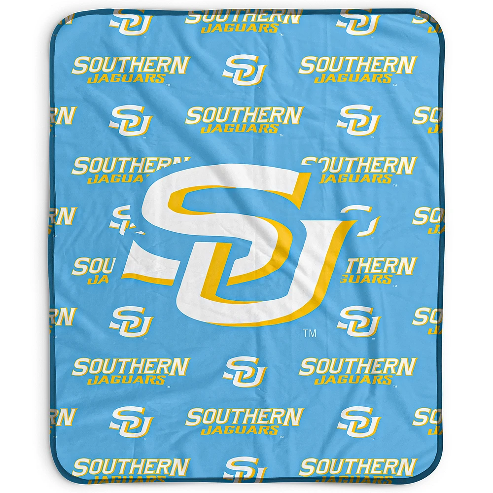Pegasus Southern University Jaguars 50" x 60" Repeat Wordmark Fleece Blanket
