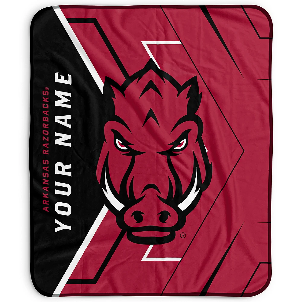 Pegasus Arkansas Razorbacks 50" x 60" Arrow Personalized Fleece Blanket