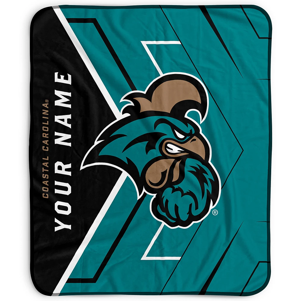 Pegasus Coastal Carolina Chanticleers 50" x 60" Arrow Personalized Fleece Blanket