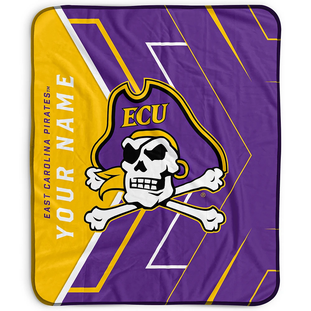 Pegasus ECU Pirates 50" x 60" Arrow Personalized Fleece Blanket