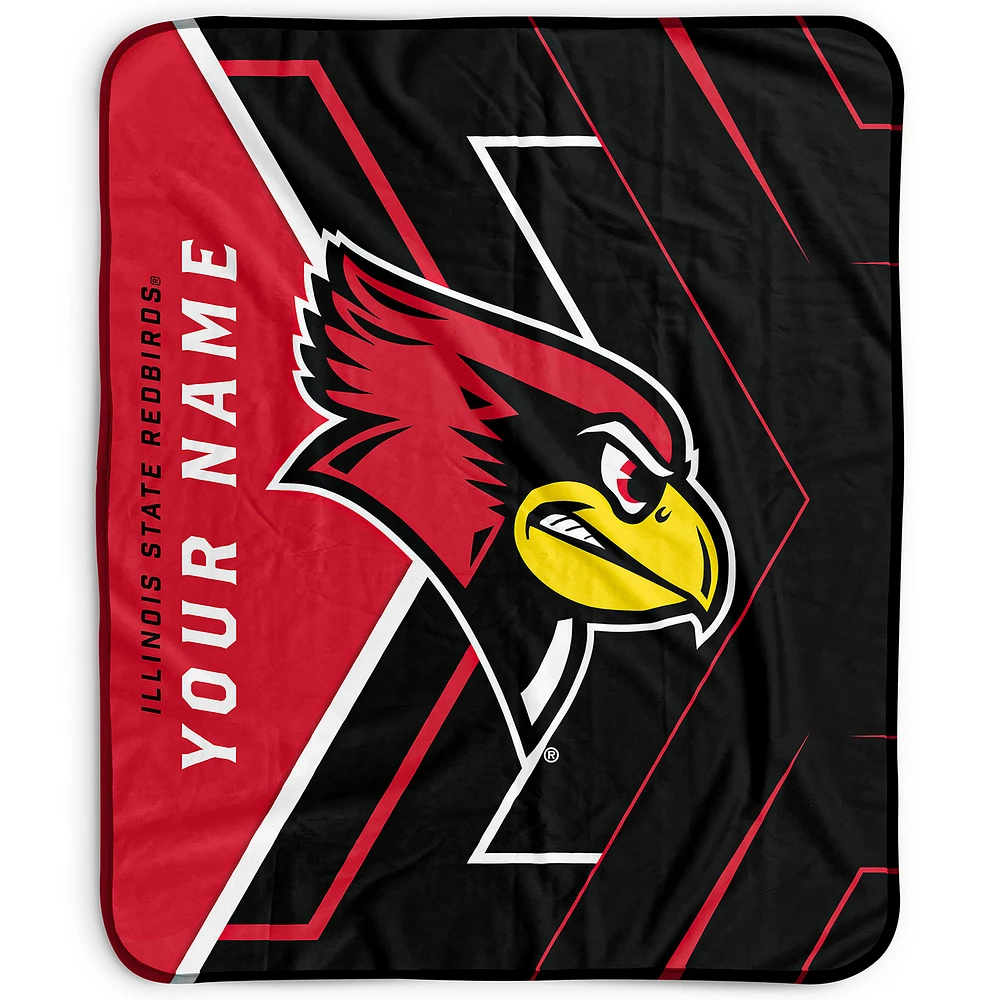 Pegasus Illinois State Redbirds 50" x 60" Arrow Personalized Fleece Blanket