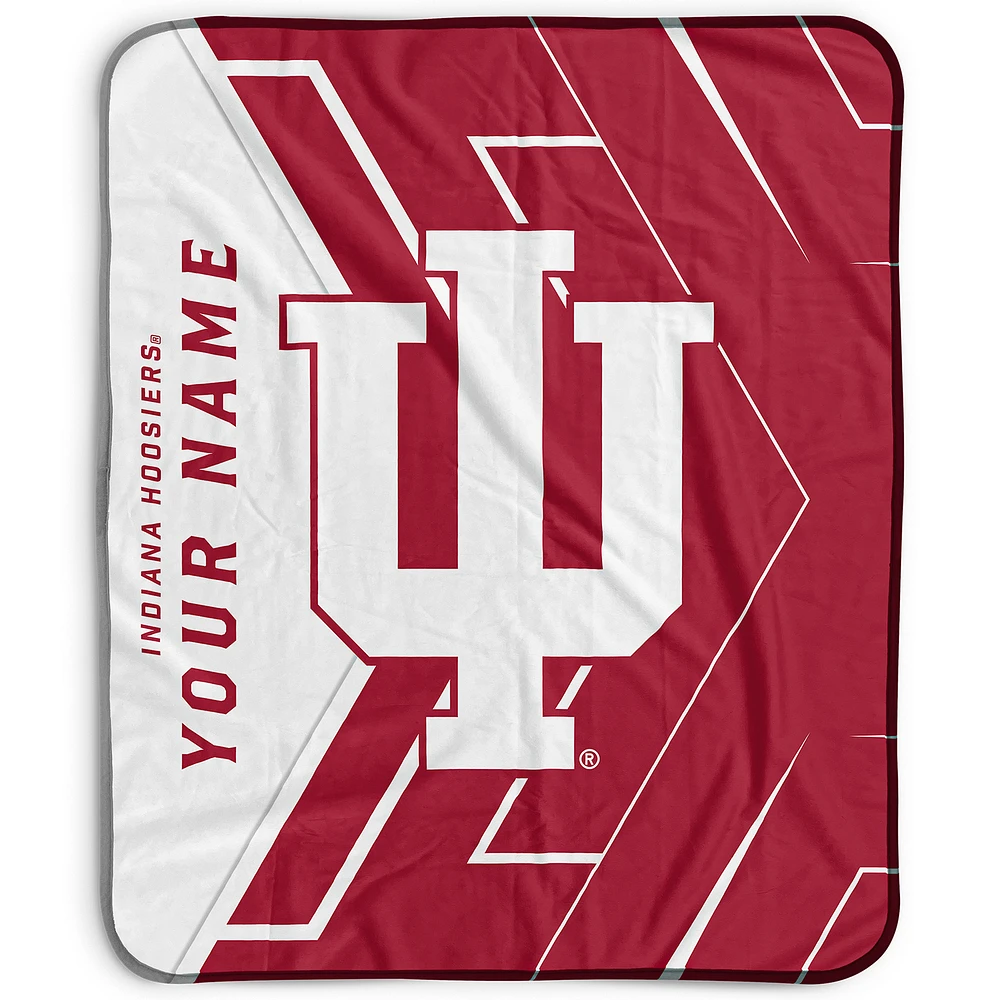 Pegasus Indiana Hoosiers 50" x 60" Arrow Personalized Fleece Blanket