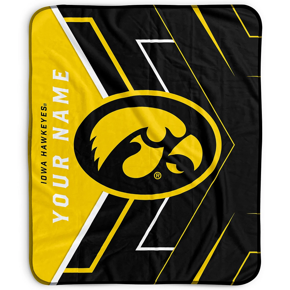 Pegasus Iowa Hawkeyes 50" x 60" Arrow Personalized Fleece Blanket