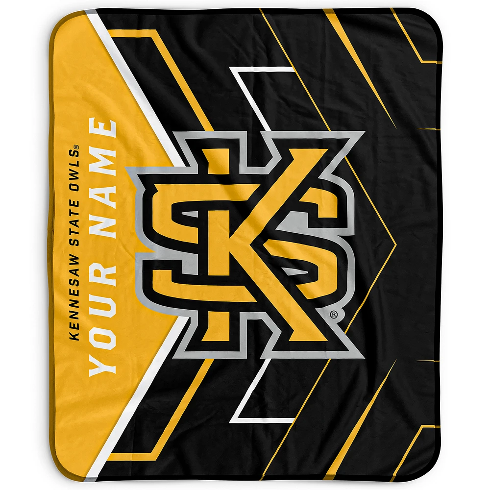 Pegasus Kennesaw State Owls 50" x 60" Arrow Personalized Fleece Blanket
