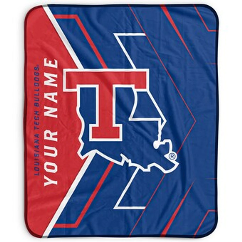 Pegasus Louisiana Tech Bulldogs 50" x 60" Arrow Personalized Fleece Blanket