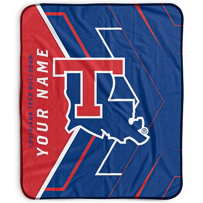 Pegasus Louisiana Tech Bulldogs 50" x 60" Arrow Personalized Fleece Blanket