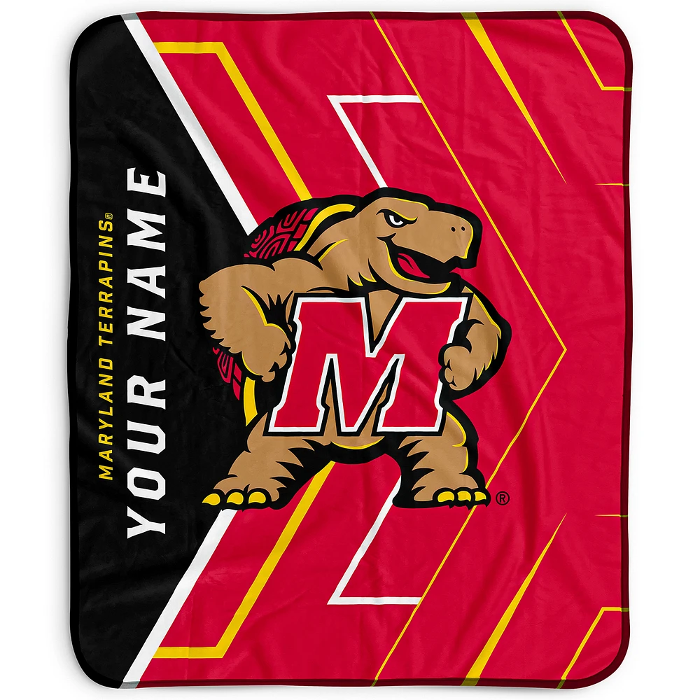Pegasus Maryland Terrapins 50" x 60" Arrow Personalized Fleece Blanket