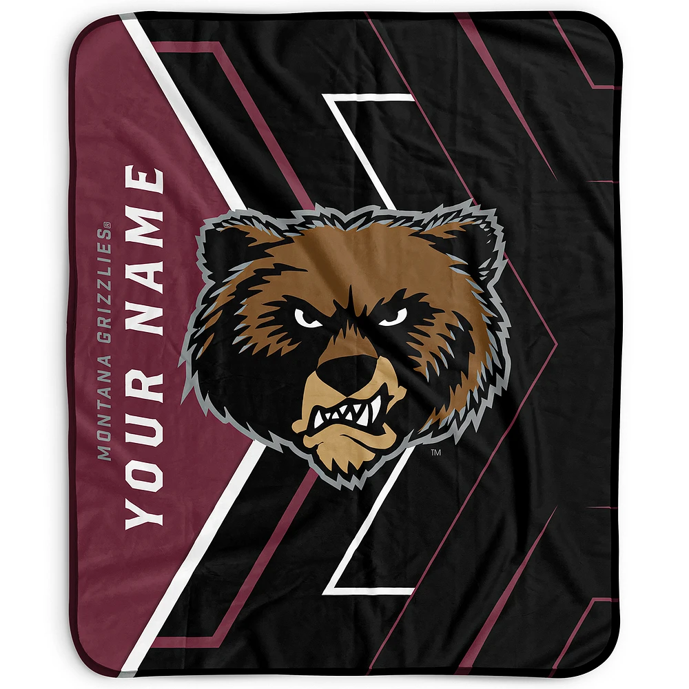 Pegasus Montana Grizzlies 50" x 60" Arrow Personalized Fleece Blanket