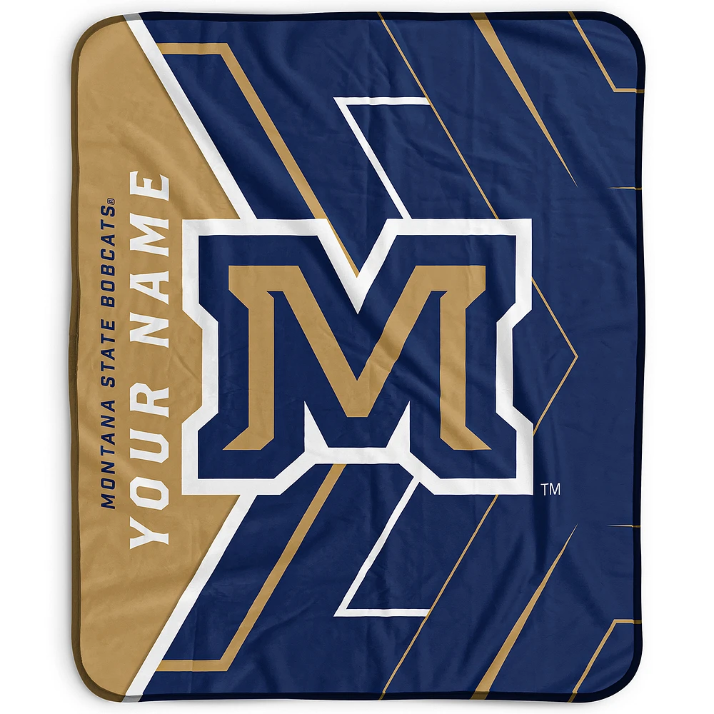 Pegasus Montana State Bobcats 50" x 60" Arrow Personalized Fleece Blanket