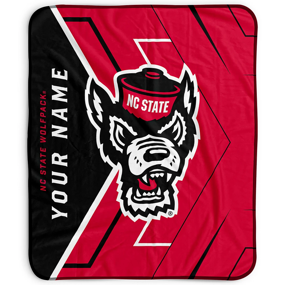 Pegasus NC State Wolfpack 50" x 60" Arrow Personalized Fleece Blanket