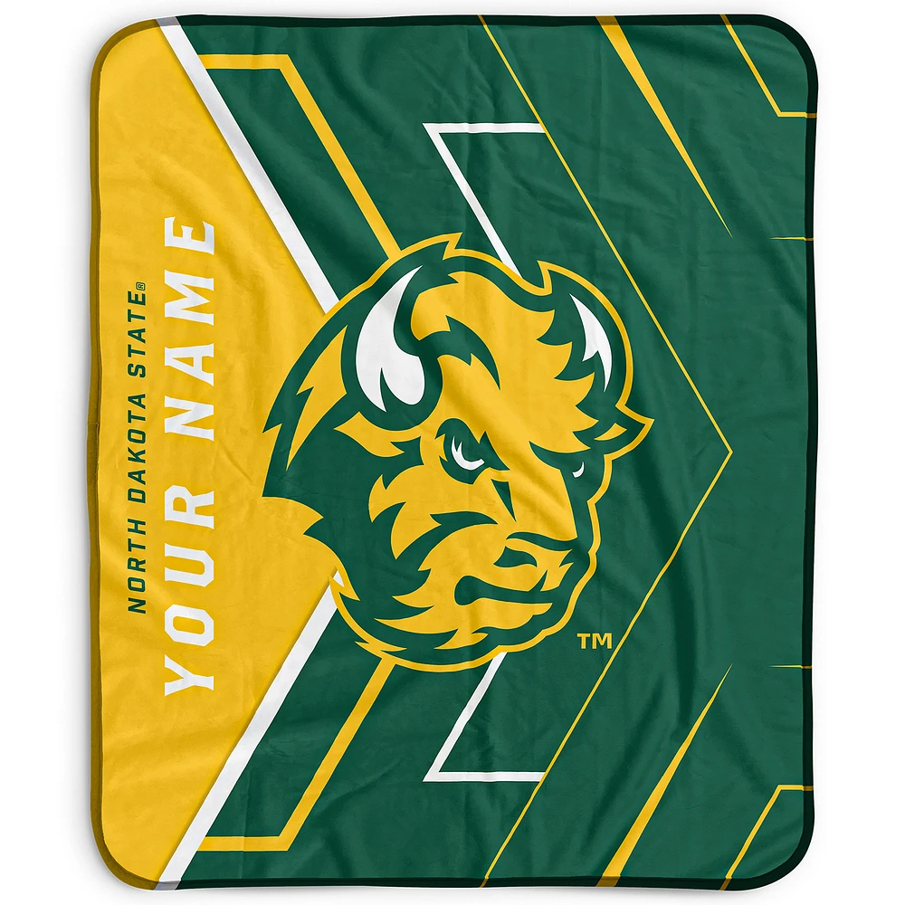 Pegasus NDSU Bison 50" x 60" Arrow Personalized Fleece Blanket