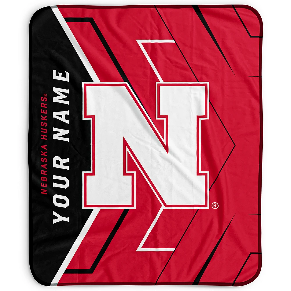 Pegasus Nebraska Huskers 50" x 60" Arrow Personalized Fleece Blanket