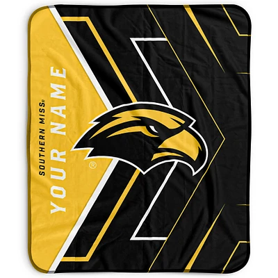 Pegasus Southern Miss Golden Eagles 50" x 60" Arrow Personalized Fleece Blanket