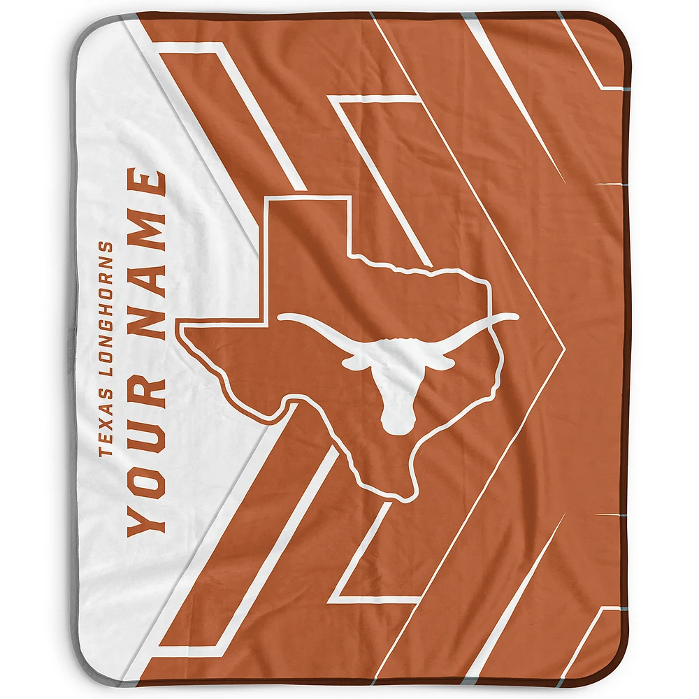 Pegasus Texas Longhorns 50" x 60" Arrow Personalized Fleece Blanket