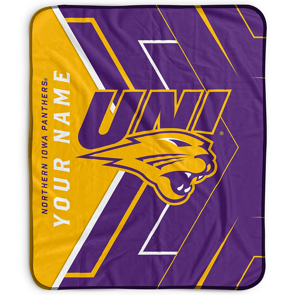 Pegasus Northern Iowa Panthers 50" x 60" Arrow Personalized Fleece Blanket