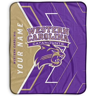 Pegasus Western Carolina Catamounts 50" x 60" Arrow Personalized Fleece Blanket