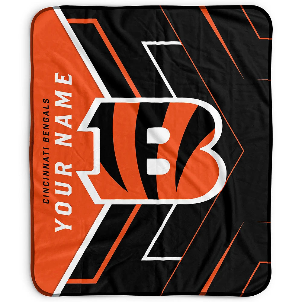 Pegasus Cincinnati Bengals 50" x 60" Arrow Personalized Fleece Blanket