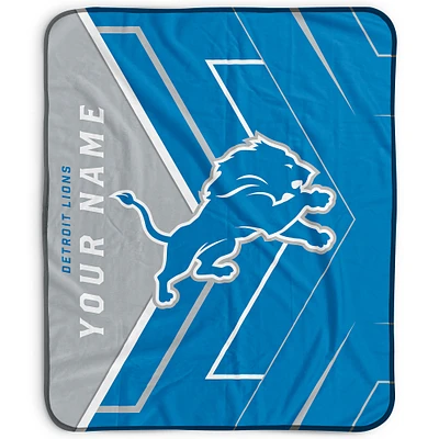 Pegasus Detroit Lions 50" x 60" Arrow Personalized Fleece Blanket