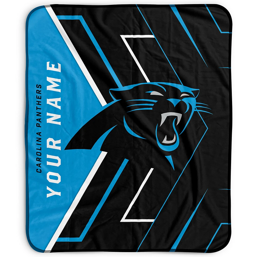 Pegasus Carolina Panthers 50" x 60" Arrow Personalized Fleece Blanket