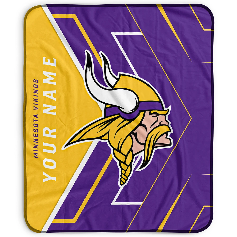Pegasus Minnesota Vikings 50" x 60" Arrow Personalized Fleece Blanket