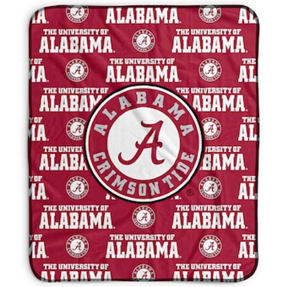 Pegasus Alabama Crimson Tide 50" x 60" Repeat Wordmark Fleece Blanket