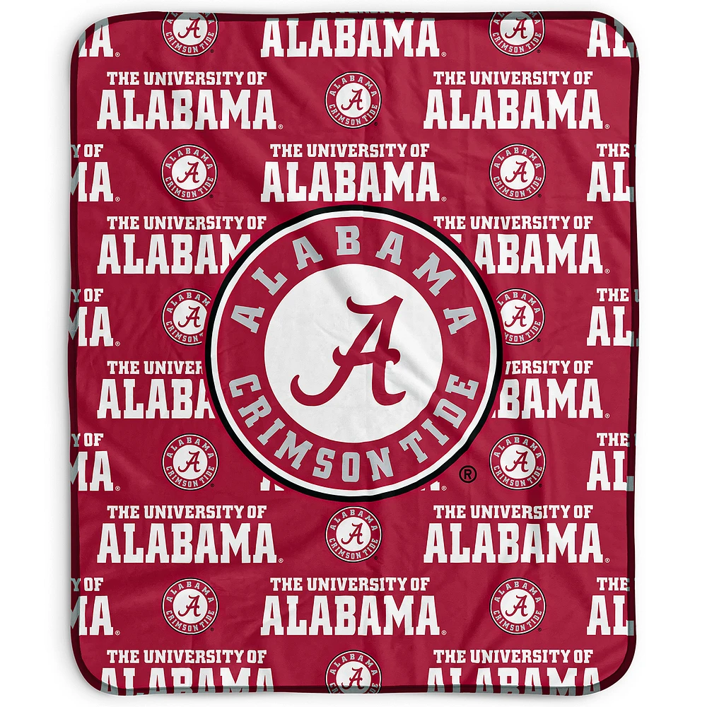 Pegasus Alabama Crimson Tide 50" x 60" Repeat Wordmark Fleece Blanket