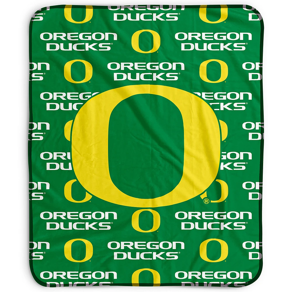Pegasus Oregon Ducks 50" x 60" Repeat Wordmark Fleece Blanket