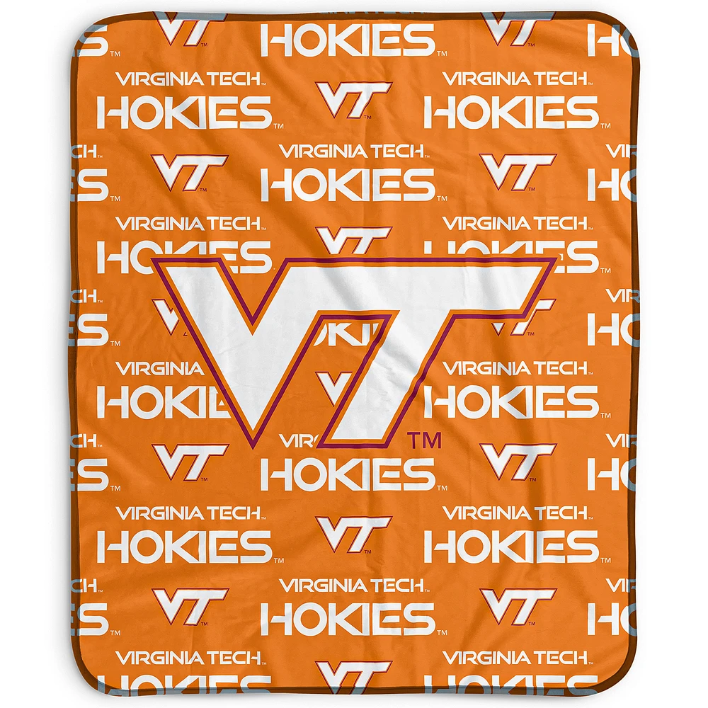 Pegasus Virginia Tech Hokies 50" x 60" Repeat Wordmark Fleece Blanket