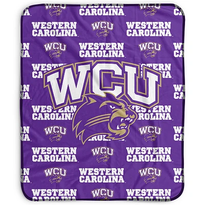 Pegasus Western Carolina Catamounts 50" x 60" Repeat Wordmark Fleece Blanket