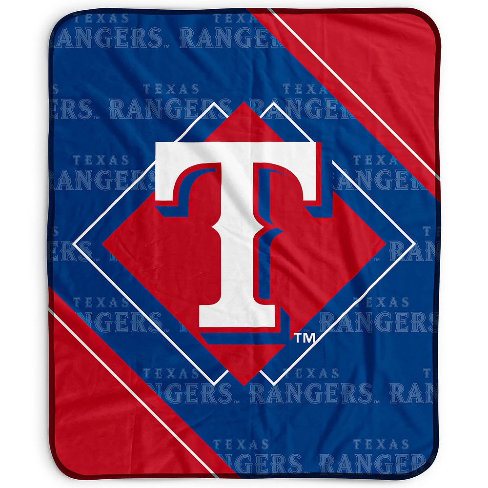 Pegasus Texas Rangers 50" x 60" Diamond Logo Fleece Blanket