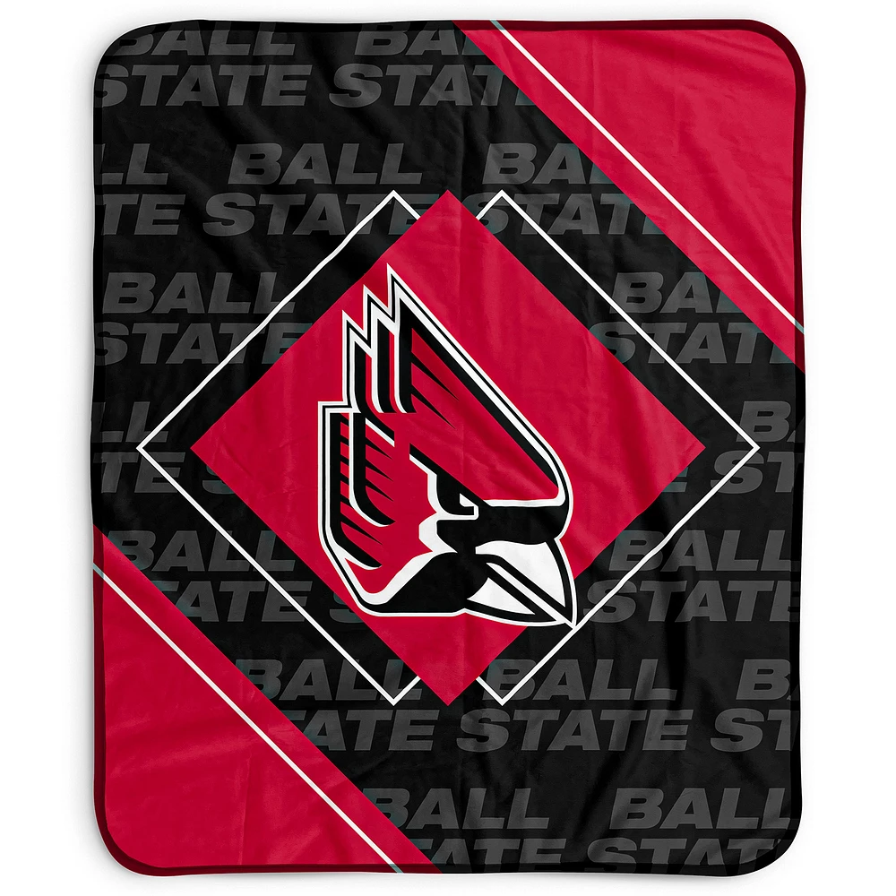 Pegasus Ball State Cardinals 50" x 60" Diamond Logo Fleece Blanket