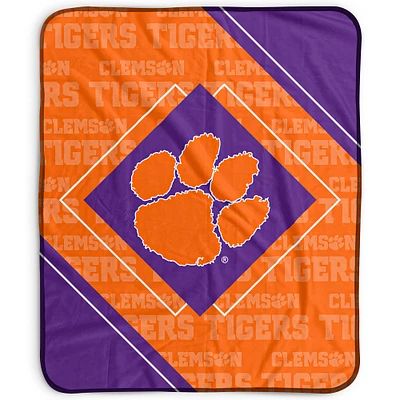 Pegasus Clemson Tigers 50" x 60" Diamond Logo Fleece Blanket