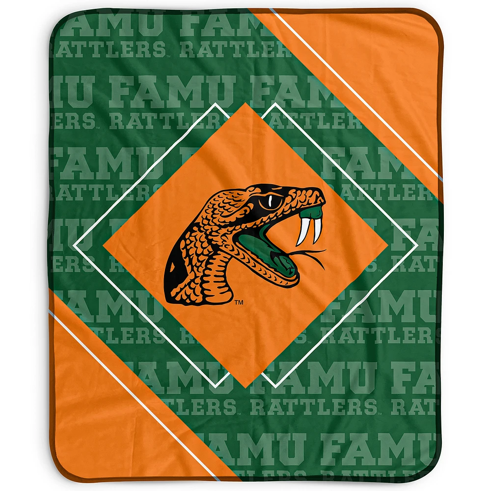 Pegasus Florida A&M Rattlers 50" x 60" Diamond Logo Fleece Blanket
