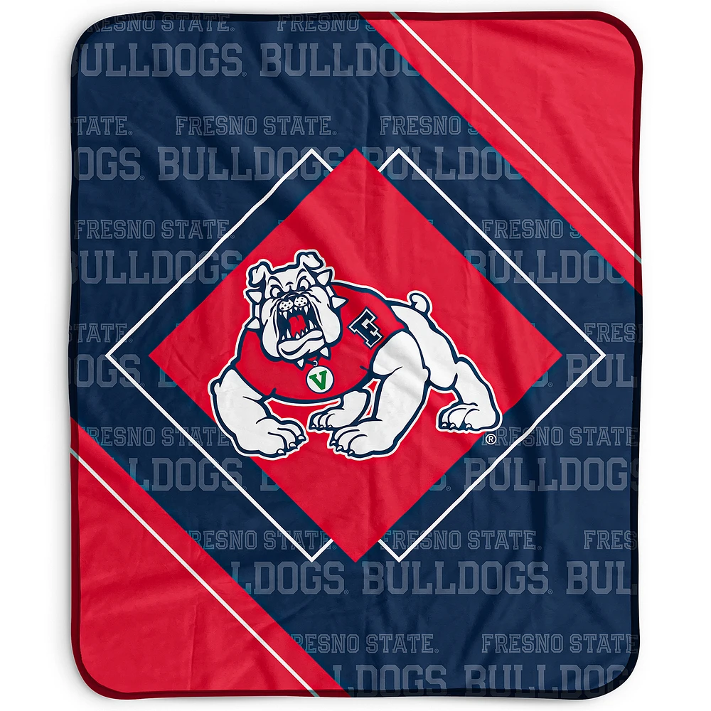 Pegasus Fresno State Bulldogs 50" x 60" Diamond Logo Fleece Blanket