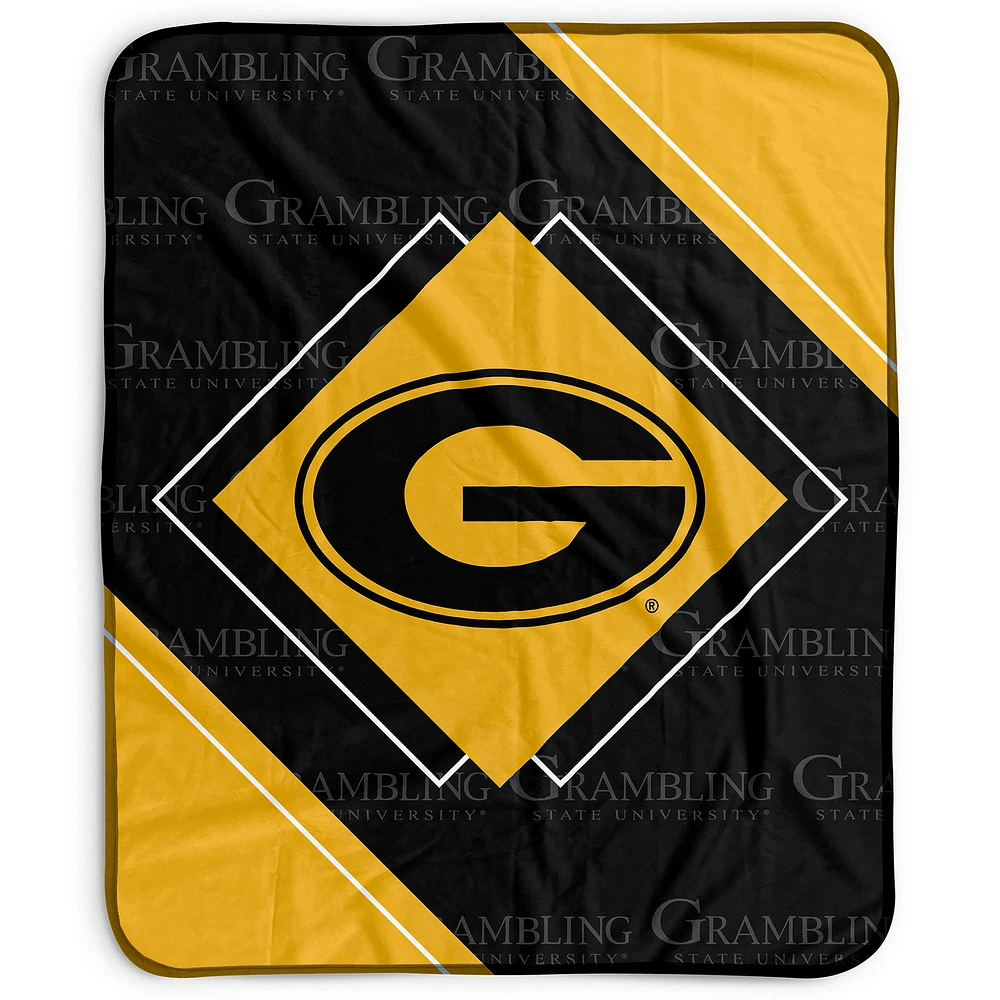 Pegasus Grambling Tigers 50" x 60" Diamond Logo Fleece Blanket