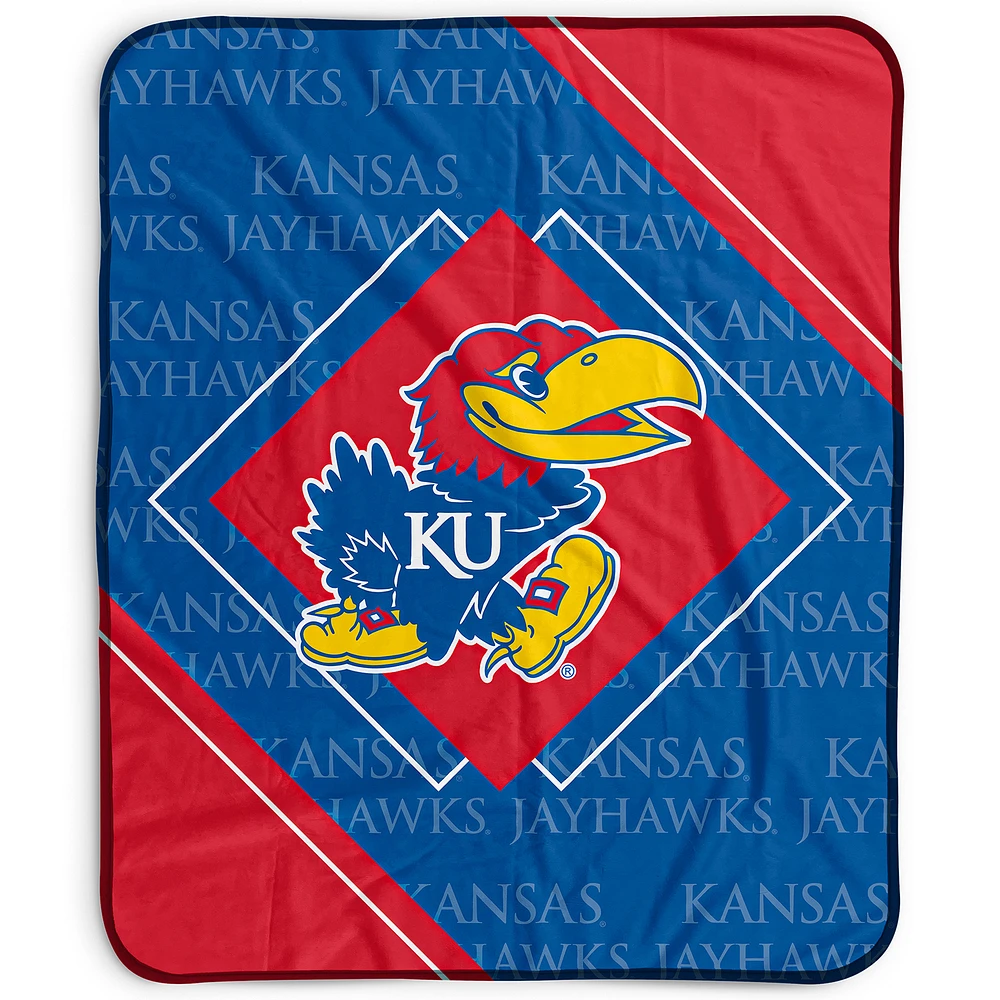 Pegasus Kansas Jayhawks 50" x 60" Diamond Logo Fleece Blanket
