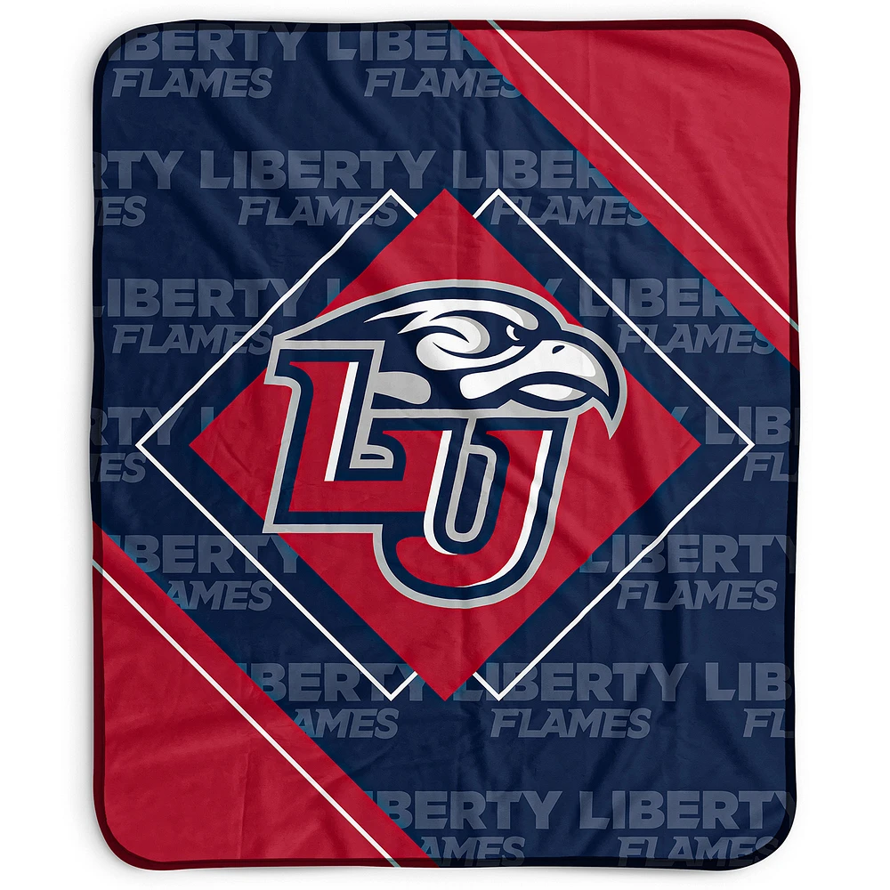 Pegasus Liberty Flames 50" x 60" Diamond Logo Fleece Blanket