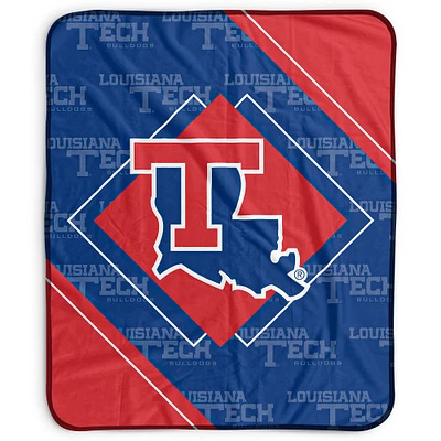 Pegasus Louisiana Tech Bulldogs 50" x 60" Diamond Logo Fleece Blanket