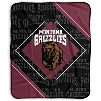 Pegasus Montana Grizzlies 50" x 60" Diamond Logo Fleece Blanket