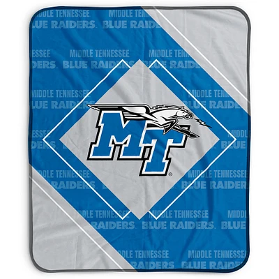 Pegasus Middle Tennessee State University Lightning 50" x 60" Diamond Logo Fleece Blanket