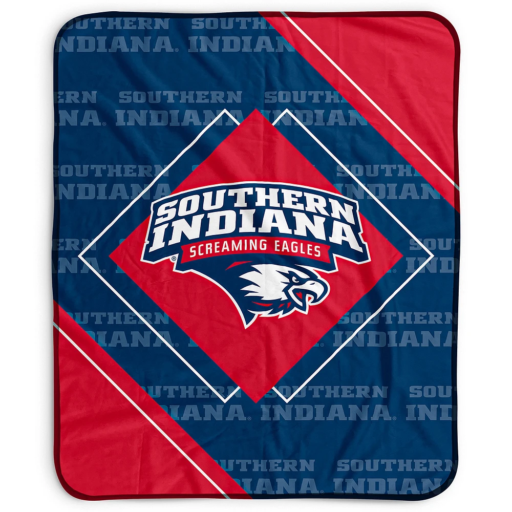 Pegasus Southern Indiana Screaming Eagles 50" x 60" Diamond Logo Fleece Blanket