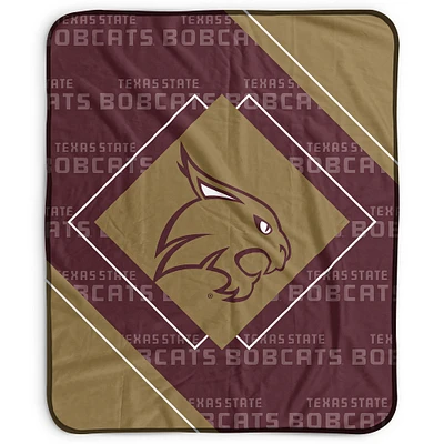 Pegasus Texas State Bobcats 50" x 60" Diamond Logo Fleece Blanket