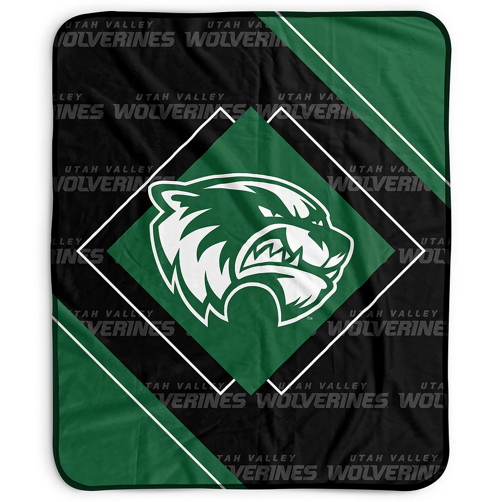 Pegasus Utah Valley Wolverines 50" x 60" Diamond Logo Fleece Blanket
