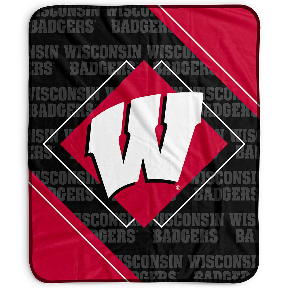 Pegasus Wisconsin Badgers 50" x 60" Diamond Logo Fleece Blanket